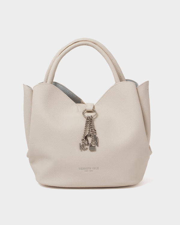 Cartera Satchel Charme — color nude
