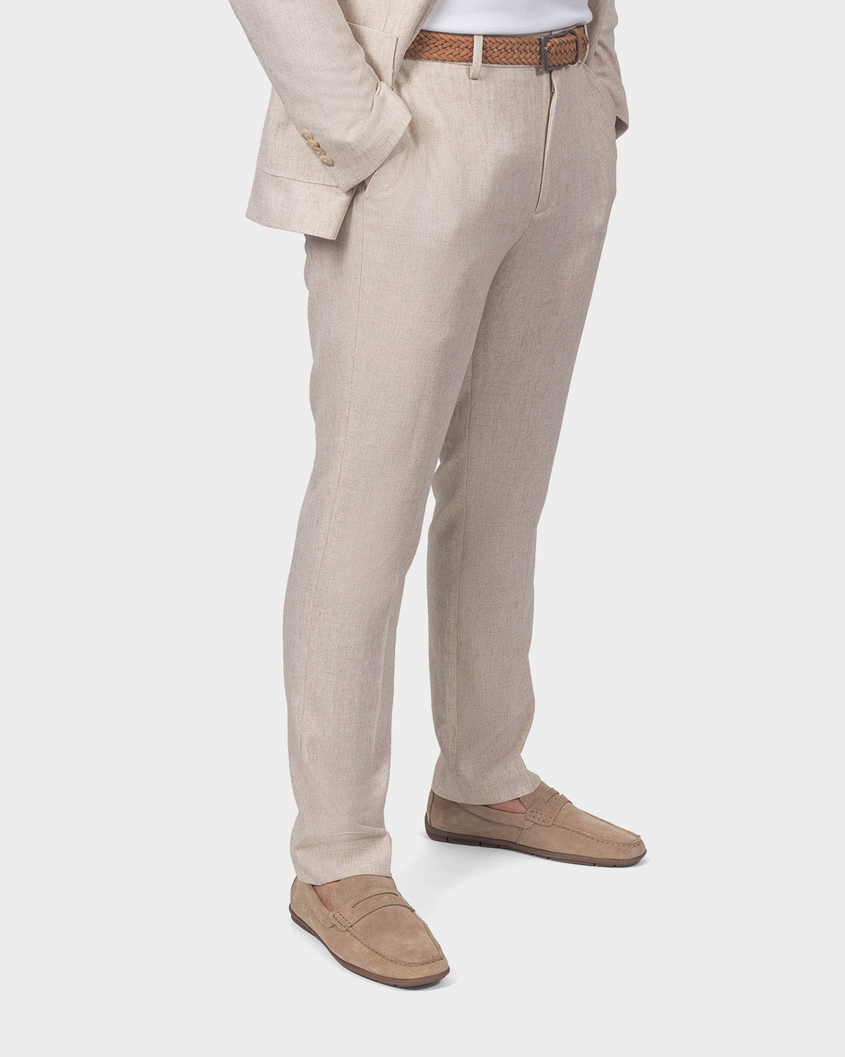 Pantalón casual lino